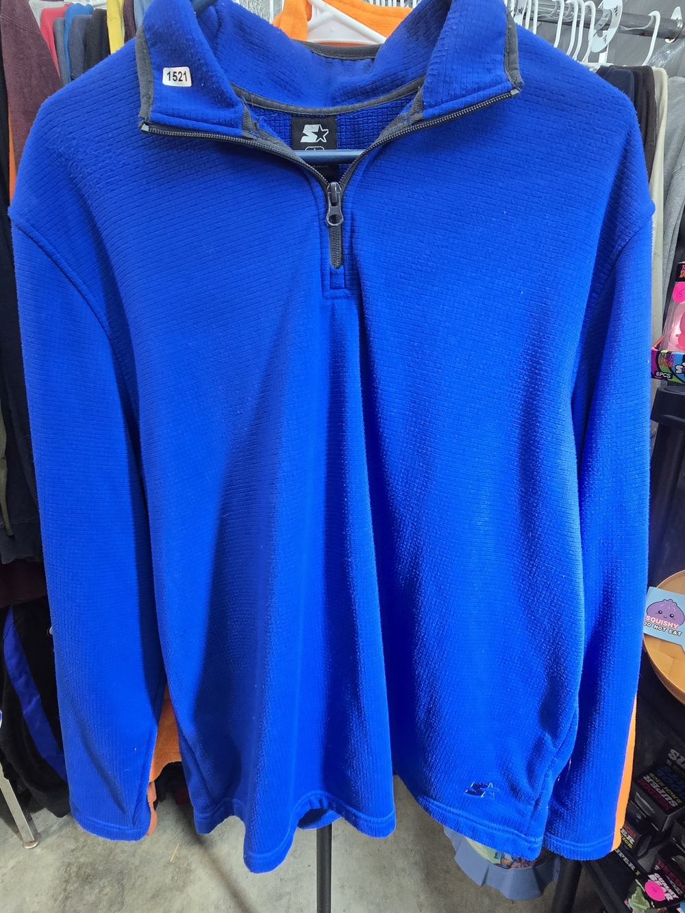 STARTER Royal Blue Half-Zip Pullover Fleece